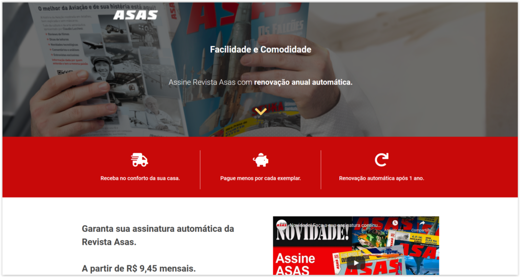 Hot Site Revista Asas
